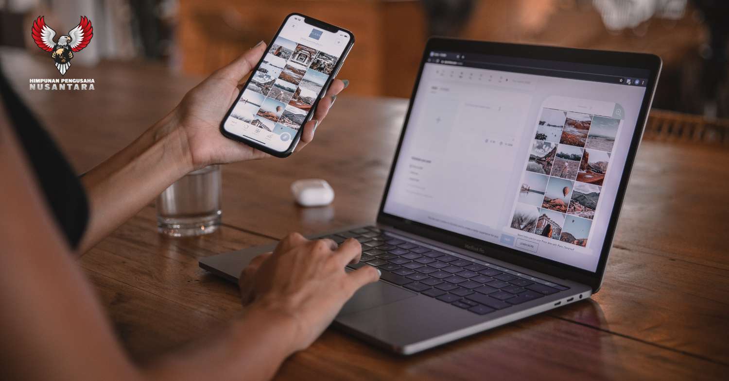 UMKM go digital dengan laptop dan smartphone