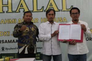 Ahmad saat resmi dilantik sebagai Ketua DPW Jawa Barat HIPNUSA di Holyland Haurgeulis Indramayu pada 19 April 2026 bersama jajaran pengurus dan anggota.