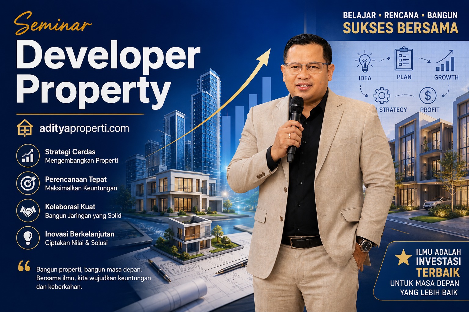 Pelatihan Entrepreneur HIPNUSA tentang pentingnya belajar bisnis, menyusun perencanaan usaha, pembukuan, dan pengelolaan keuangan untuk mencetak pengusaha sukses.