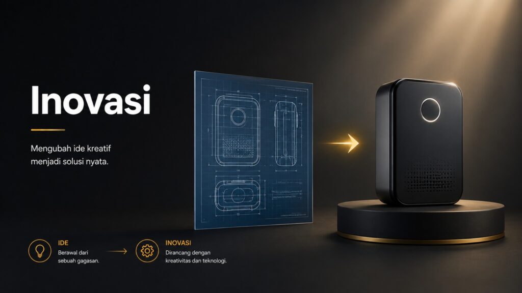 Muhammad Aditya Prabowo memberikan motivasi kepada pelaku UMKM agar mengubah ide kreatif menjadi usaha nyata melalui konsep bisnis yang matang, inovasi, dan semangat gotong royong bersama HIPNUSA.