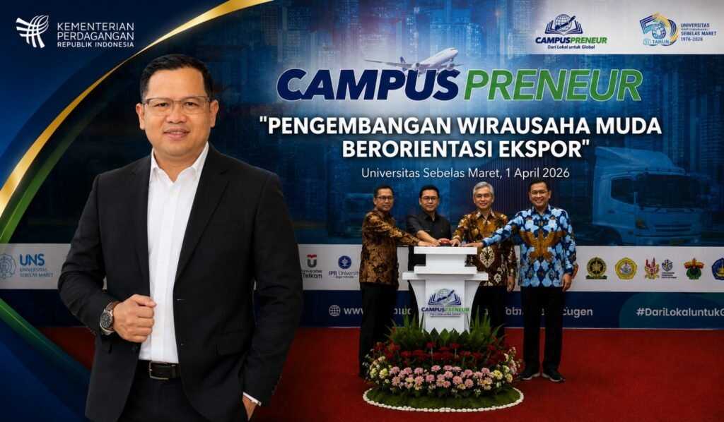 Ketua Umum HIPNUSA M. Aditya Prabowo dalam kolase Program Campuspreneur di Universitas Sebelas Maret